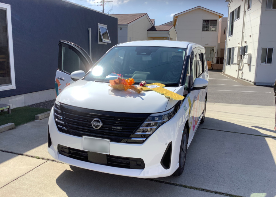 日本財団様より送迎車をご寄贈いただきました